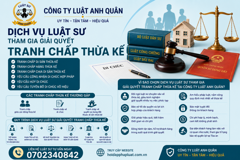 Dịch vụ Luật sư tham gia giải quyết tranh chấp thừa kế, Luật sư tại phường Tân Sơn